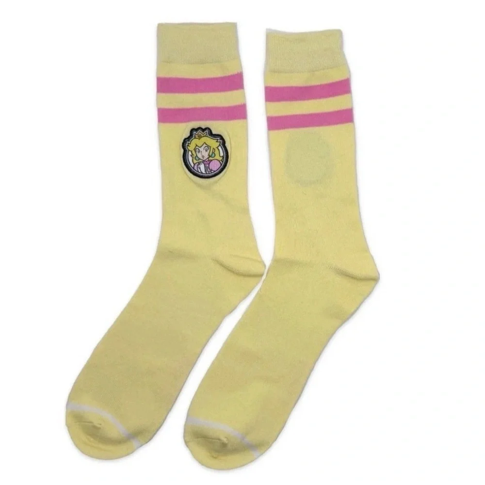3 Pack Nintendo Crazy Crew Sock Day Set w Princess Peach, Toad & Donkey Kong NEW